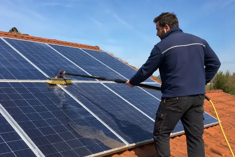 Nettoyage et entretien de panneaux solaires à Grendelbruch